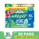 Whisper Ultra Clean Sanitary Pads (XL) 30's - Sanitary Napkins