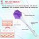 Majestique Long Handle Loofah for Back Scrubber, Easy Reach Body Wash, Back Cleaning - Color May Vary 1's - Others