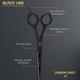 Vega Professional Carbon Crest 6' Black Line Hairdressing Scissor (VPPSC-07) 1's - Grooming Kits