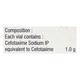 C Tax 1gm Injection 1's - Bacterial Infections-Cep