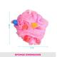 Vega Color Cube Fluffy Bath Sponge Loofah, Multicolor (VC2BA-3/7) 2's - Body Scrubbers & Brushes
