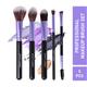 Matt Look Premium Synthetic Bristle Professional Face and Eye Makeup Brushes Set with 5 Makeup Brushes 5's - Face Brush