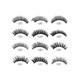 Bronson Professional Eyelash Set 3D False Long And Natural Eye Makeup - L08 10's - Eyelashes