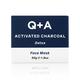 Q+A Activated Charcoal Face Mask 50 gm - Masks & Peels