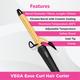 Vega Ease Curl Hair Curler 19 Mm with Ceramic Coated Barrel (VHCH-01) Black 1's - Multi-Stylers