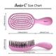 NuWay 4HAIR U.S. Patented Detangler Hair Brush for Men, Women & Kids - Light Pink - JuniorC 1s 1's - Hair Brushes