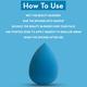 Jaquline USA Regular Beauty Blender Blue 20 gm - Sponges & Applicators