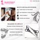 Majestique Multi Use Salon Scissor, Comfort Grip Sharp Scissors for Office Home - Multicolor 1's - Multi-Stylers