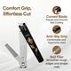 Vega Large Nail Clipper, Black 2's - Nail Care