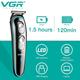 VGR V055 Body Groomer 120 min Runtime 4 Length Settings Black 1s 1's - Hair Removal Accessories
