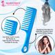 Majestique Large Hair Styling Comb for Curly Hair, Long Hair - Color May Vary 1's - Hair Brushes
