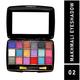 Half N Half 18 Colors Makhmali Eyeshadow With Brush In Makeup Palette Highly Pigmented Long Lasting Waterproof Smooth Blendable Colors - Multicolor-02 12.8 gm - Face Palettes