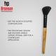 Bronson Professional Angled Makeup Brush 1's - Face Brush
