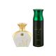 Maryaj M White For Her EDP Floral Fruity Perfume And Ajmal Sacrifice II For Him Deodorant Fruity Aromatic Fragrance 290 ml - Perfumes (Edt/Edp)