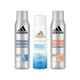 Adidas Fresh Endurance 150ml + Instant Cool 100ml + Power Booster 150ml Deodorant Set 3's - Men Deodorants/Roll-Ons