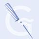 Gubb Pin Tail Hair Comb (Santorini Hues) Gb-Lh-034 1's - Hair Combs