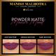 Manish Malhotra Beauty MyGlamm Powder Matte Lipstick Mauve Mood 4 gm - Lipsticks