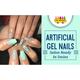 Handmade Press On Gel Nails - Holographic Sea Green 50 gm - Nail Polish