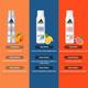 Adidas Power booster Men 150ml + Fresh endurance 150ml + Power Booster Women 150ml Deodorant Set 3's - Deodorants/Roll-Ons
