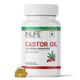 INLIFE Castor Oil 500 mg Veg Capsule 60's - Hair & Skin