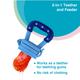 Vega Baby & Mom Silicone Fresh Fruit Feeder Nibbler - Blue 1's - Feeding & Nursing