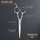 Vega Professional Silver Ice 5.5' Silver Line Hairdressing Scissor (VPVSC-26) 1's - Grooming Kits