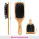 Vega Wooden Paddle Brush (E2 - Pbs) - Hair Brushes