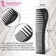 Majestique Compact Styling Comb Detangler Comb, For Curly Hair, Long Hair, Wet Hair Comb For Detangling Comb 1's - Multi-Stylers