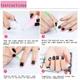 Bronson professional Nail Art Kit Brush Set Dotting Pen Dual Side Tool (Mix colour) 5's - Nail Art