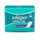 Whisper Maxi Nights Sanitary Pads for Women, Regular, 15 Napkins 1's - Sanitary Napkins