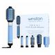 Winston 5 in 1 Hair Blow Brush Multi Styler with Auto Wrap Curler, Blow Brush, Straightening Brush, Dryer, and Curl Enhancer Suitable for All Hair Types- ICE BLUE 1s 1's - Hair Dryers