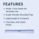 Gubb Multifunction Hair Comb (Santorini Hues) Gb-Lh-024 1's - Hair Combs