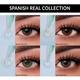 O-Lens Spanish Real Monthly Coloured Contact Lenses - Real Olive ( 0.00 ) 1's - Eyecare Lenses