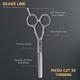 Vega Professional Micro Cut 30 Thinning Silver Line Hairdressing Scissor (VPVSC-25) 1's - Grooming Kits