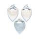 Mothercare Muslin Dribbler Bibs - Blue (Pack of 3) - Feeding & Nursing