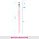 Vega Eye Shadow Brush (Small) (MBP - 07) Color - Pink 1's - Eye Brush