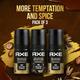 Axe Gold Temptation (2 Units) And Dark Temptation Long Lasting Deodorant Bodyspray (1 Unit) Combo Pack For Men 450 ml - Men Deodorants/Roll-Ons