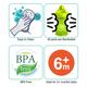 Buddsbuddy Handy Sippy Cup - Green Blue 175 ml - Feeding & Nursing
