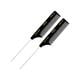 Vega Tail Hair Comb with Steel Pin for Women, Black, (VC2HMBC-304) 2's - Hair Combs