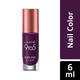 Lakme 9To5 Primer + Gloss Nail Colour Purple Haze 6 Ml - Nail Polish