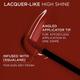 Loreal Paris Infallible Laque Resistance Lacquer-Like Shine, 16H Longwear, 550 Noir Cherry 4 ml - Liquid Lipsticks
