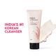 The Face Shop Rice Water Bright Foaming Cleanser - Best Korean Face Wash for Even Tone Skin 100 ml - Face Wash & Cleansers