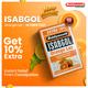 Baidyanath Isabgol Psyllium Husk Powder - Orange Lax 110 g - Digestive Care