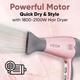 Vega Go Pro 2100W Professional Hair Dryer For Men & Women With 2 Speed/3 Temperature Settings, (Vhdh-25) - Hair Dryers