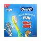 Oral B Kids Toothbrush, Tom & Jerry, Extra soft bristles and easy to hold handle (Age 2+) 2's - Toothbrushes