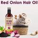 WishCare Red Onion Hair Oil for Hair Growth & Hair Fall Control- Onion Oil With Deep Root Applicator 200 ml - Hair Oils