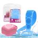Majestique Silicone Body Scrubber with Bath Belt, Suitable for All Skin Cleaning - Multicolor 1's - Bath Tools