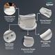 Tynor Cervical Collar Hard Adjustable - White (L) (B 03) - Abdomen/Neck/Arm/Elbow Supports