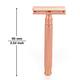 Hajamat Spade Safety Razor, Ultra High Grade Stainless Steel 304, Rose Gold Finish 1's - Razors & Cartridges