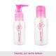 Vega Travel Kit Refillable Storage Plastic Container Bottle and Bath Sponge, 3 Pieces (VCP-12) 1's - Loofahs & Sponges